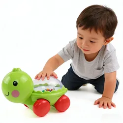Baby Girl Rattle Roll Car Push Vehicles Soft Rubber Toy Infant Boys Walker Toddler, Fiction Power Truck Walking Learning Gift
