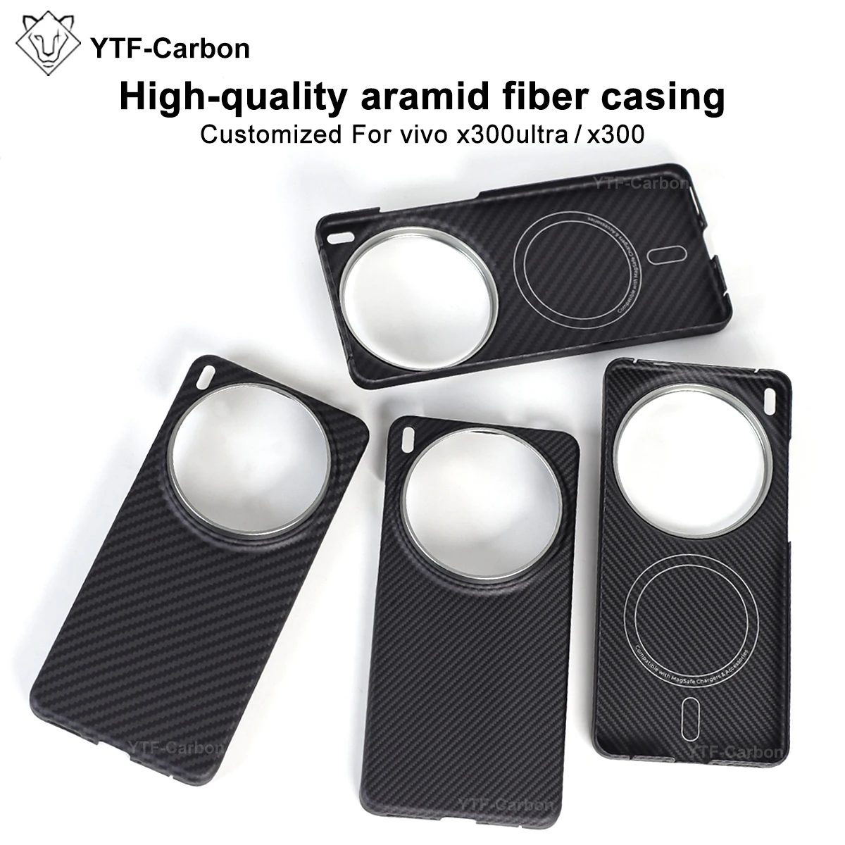 Etui YTF-Carbon na telefon Vivo X300Ultra, ultracienkie etui z kevlaru aramidowego X300, magnetyczne etui na telefon Vivo X300Pro. — zdjęcie produktu 2