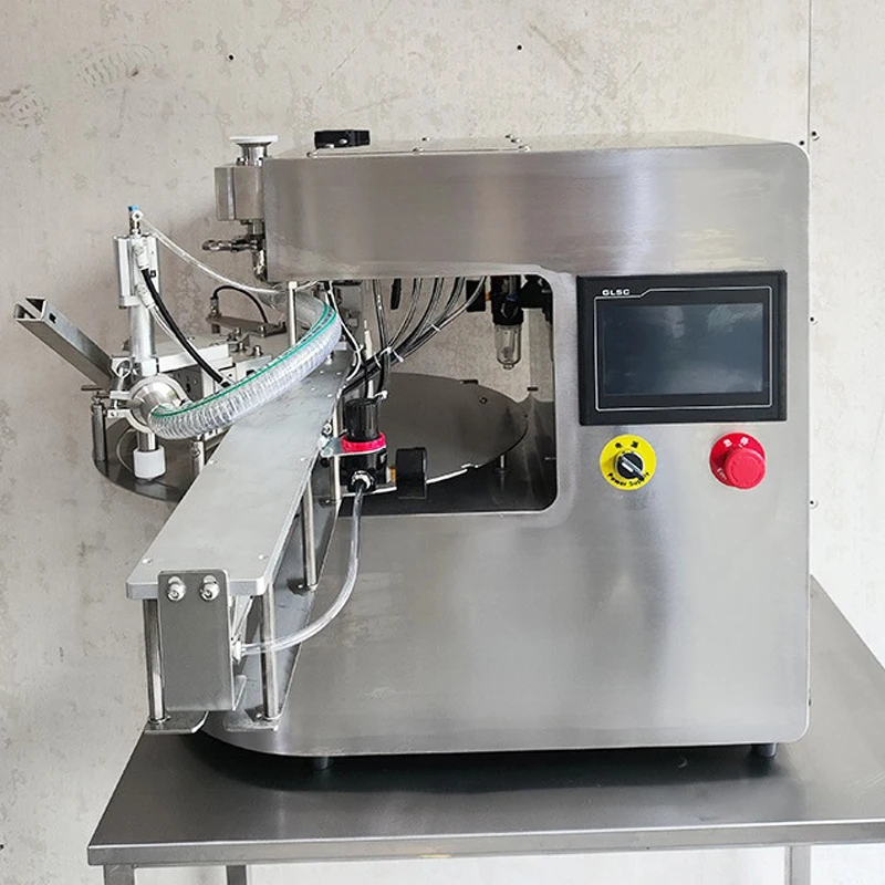 Automatic Juice Filling and Capping Machine for Self Standing Suction Nozzle Spout Pouch