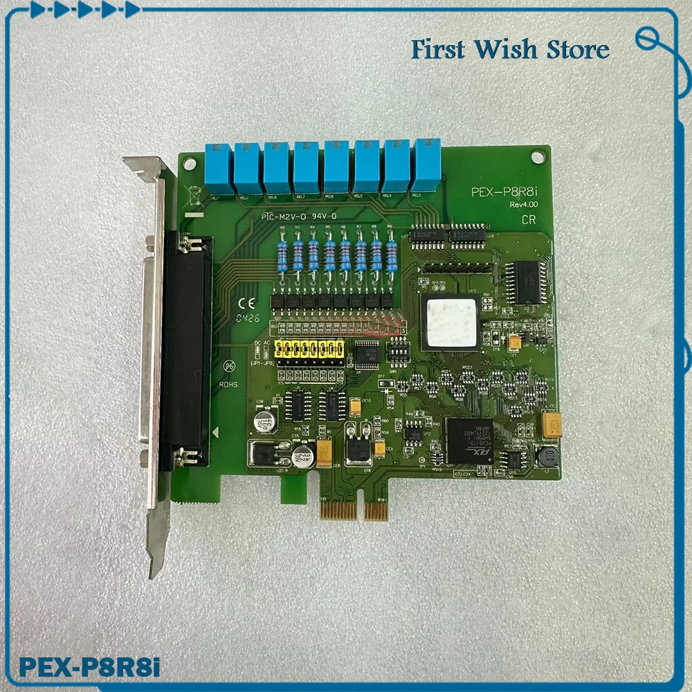 

For ICPDAS PCI-E bus high speed 8-channel isolated digital input 8-channel relay PEX-P8R8i