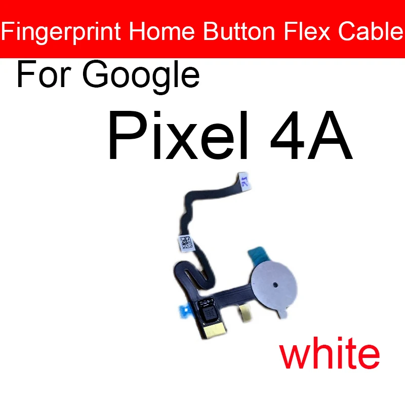 Fingerprint Sensor Menu Button Flex Cable For Google Pixel 4A 4G 5G Touch Home Side Button Flex Cable Replacement Parts