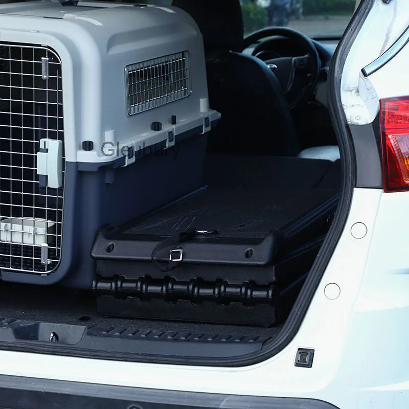 Pet car stairs, foldable car back seat ladder, for medium to large dogs, helps them climb onto the slope and into the trunk