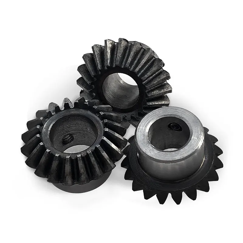 Bevel Gear 1.5M 20/22/25T Hole 8/10/12/14/15/16/17/18 Standard Hole 45 Steel Tooth Surface Quenching Bevel Gear Screw Hole Fixed