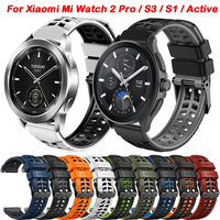 Silicone Band For Xiaomi Mi Watch 2 Pro Sports Strap For Mi Watch S3/ S2 42mm 46mm/ S1/ Pro/ Active/ Color Bracelet Watchband