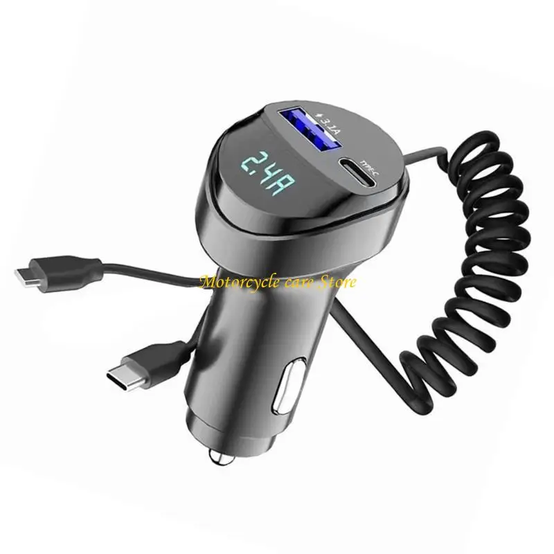 يدعم شواحن سيارة USB Double USB الذكية U75F ويوفر ميزات السلامة لرحلات الطرق والتنقل اليومية