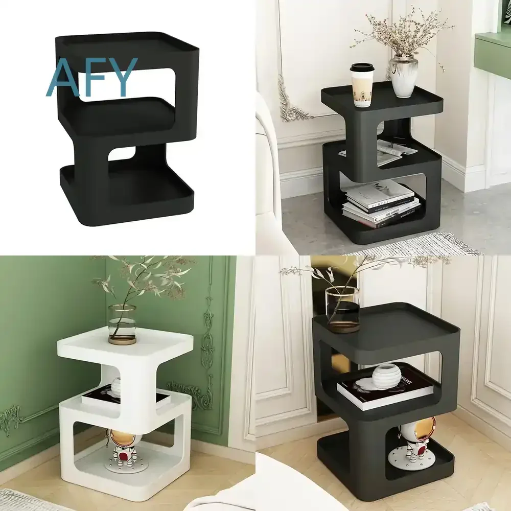 Retro Nordic Modern Night Table for Bedroom Minimalist Space Saving Aesthetic Nightstand for Living Room Luxury Mesitas for