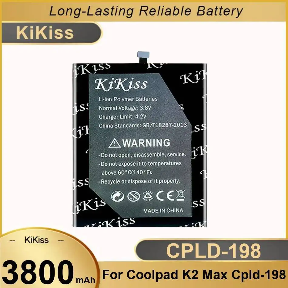 

3800Mah Durable Mobile Phone Battery Long-Lasting Performance For Coolpad K2 Max Cpld-198