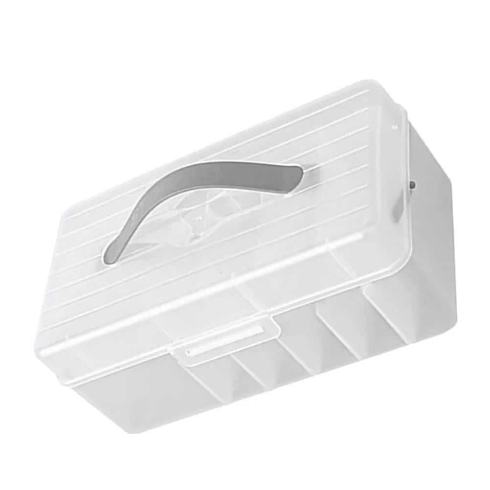 

Handheld Power Bank Storage Box Cable Management Box Desk Organizer with Lid for Charger Wires Electronics Cable Storage