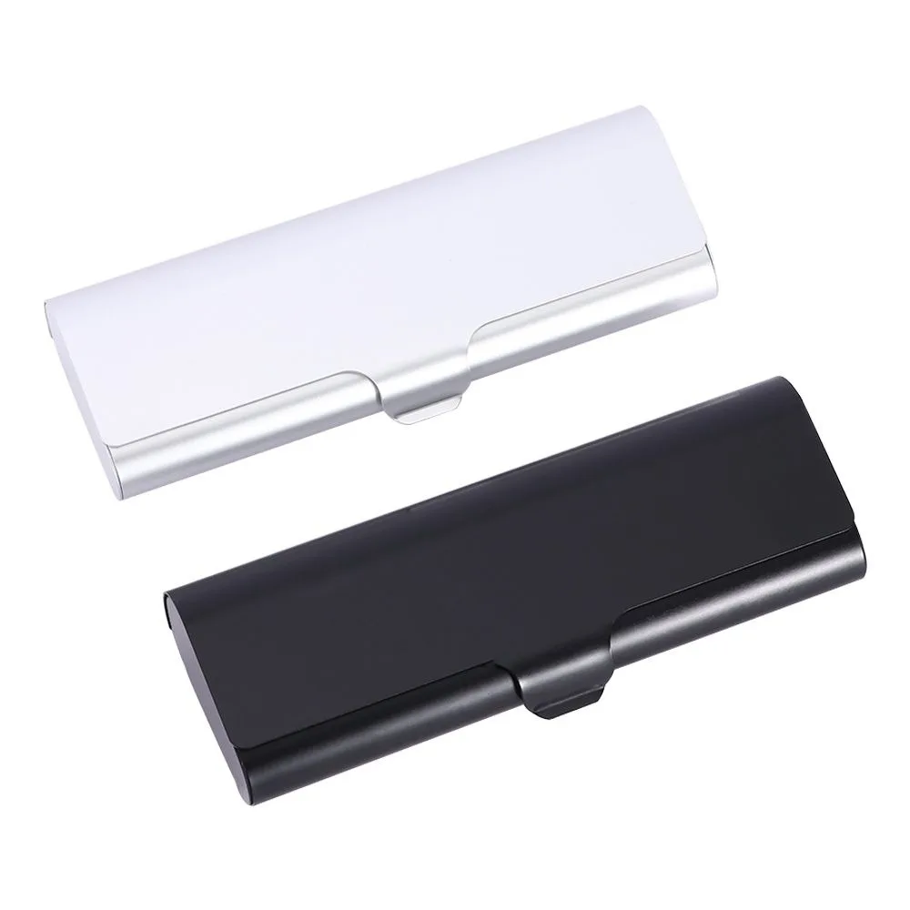 1Pcs Slim Matte Hard Metal Spectacles Glasses Protection Black Silver Eyeglasses Case Travel Portable Holder Box Gifts