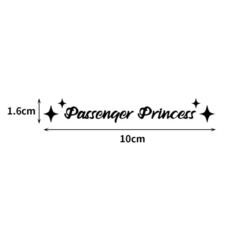 Passenger Princess Car Stickers Mirrors Decorative Waterproof Vinyl Stickers and Decals Personalized Simple Auto Accessories