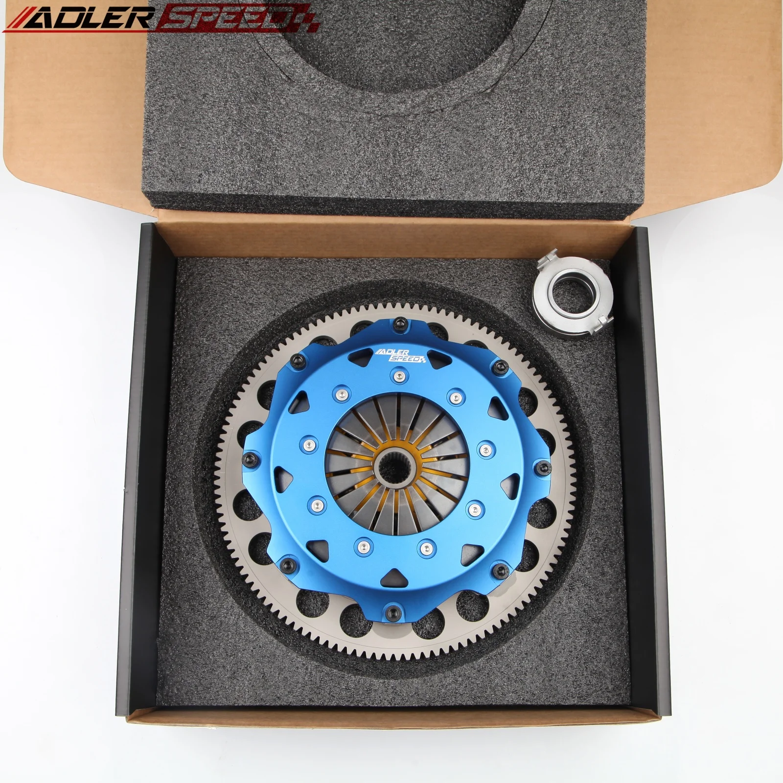 

ADLERSPEED 8.5'' 215mm Sprung Clutch Twin DISC Kit For Acura CSX TSX RSX TYPE-S Honda Civic Si K20 K24 K-series