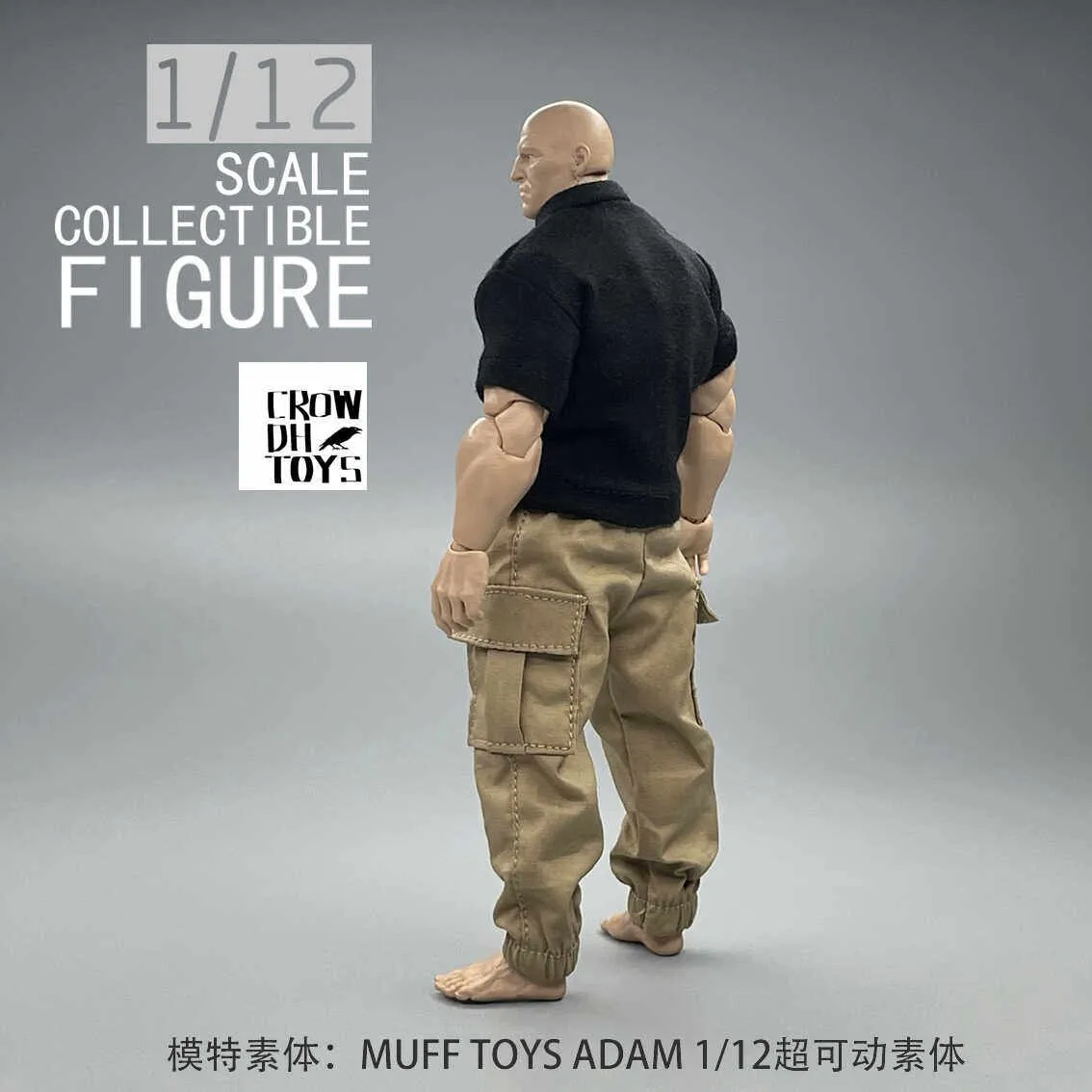 1/12 Scale Tactical Short Sleeves Model for 6''MUFF TOYS ADAM AD01