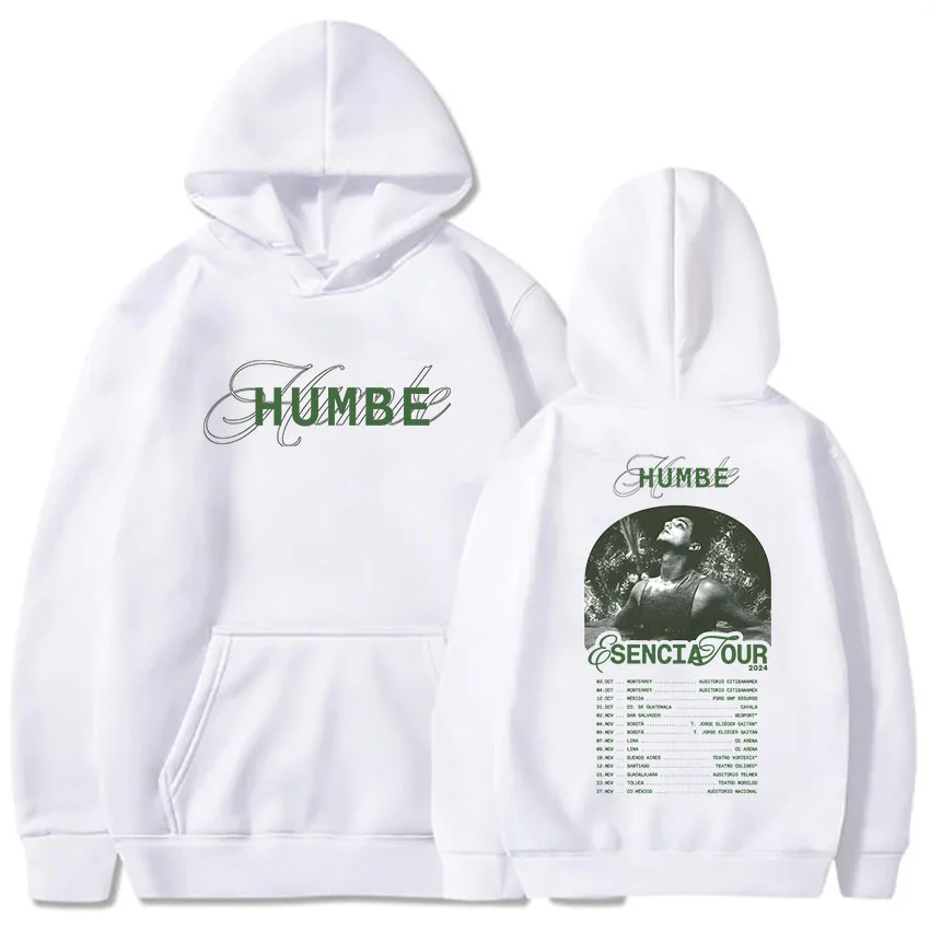 Esencia Tour Humbe Hoodies Long Sleeve Men Women Hooded Sweatshirts Sudaderas Hombre Winter Fleece Hip Hop Pullovers Unisex Tops