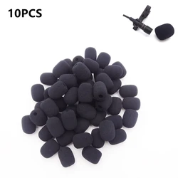 10pcs 6mm Mini Headset Microphone Cover Sponge Foam Windscreen Replacement Lavalier Gooseneck Conference Mic Cover