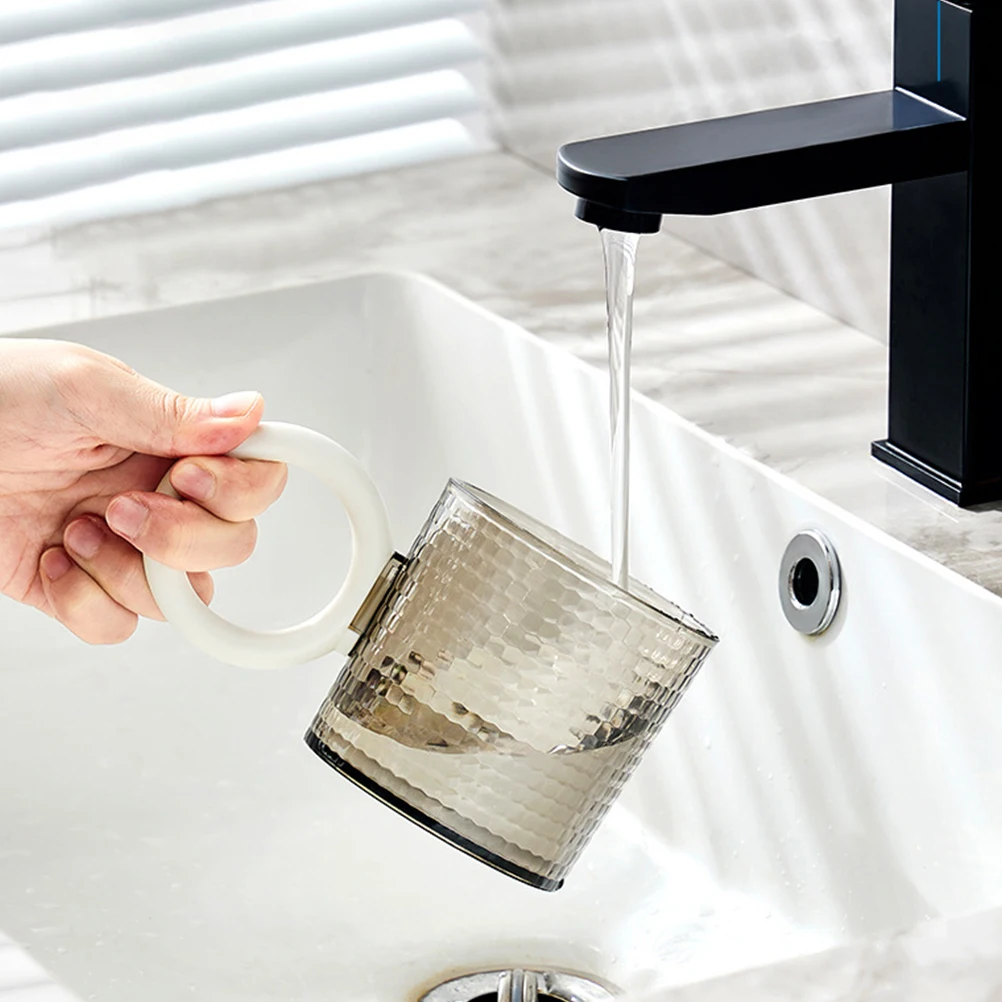 

2Pcs Hammer Texture Couple Cups Bathroom Toothbrush Holder Large Capacity Mouthwash Cup Multi-Purpose Drinking Tumbler for Home