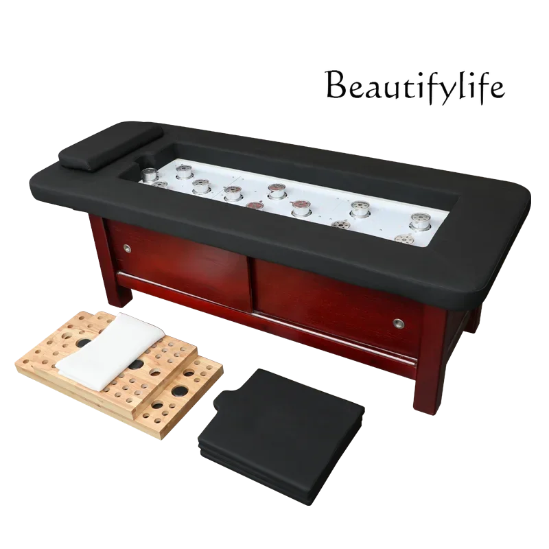 Multifunctional Steaming Bed Smoke-Free Automatic Moxibustion Bed Beauty Salon Fumigation Massage Whole Body Moxibustion