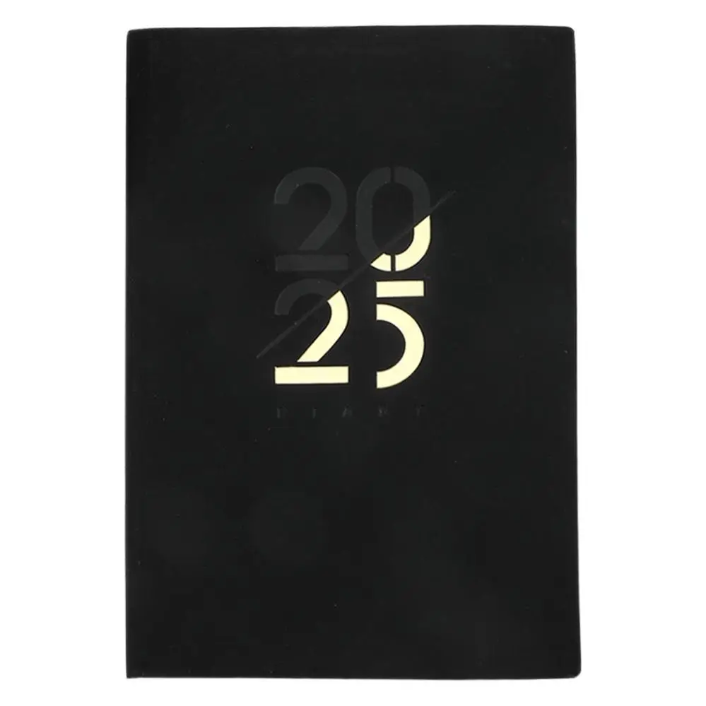 Schedule book for 2025 Daily plan book 365 days self-discipline clock in English and Spanish planificador agenda 2025 school