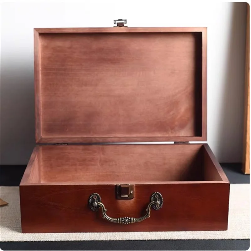 Picture 6: Wooden Deep Color Desktop Boxes, Large Store Wood Jewelry Storage