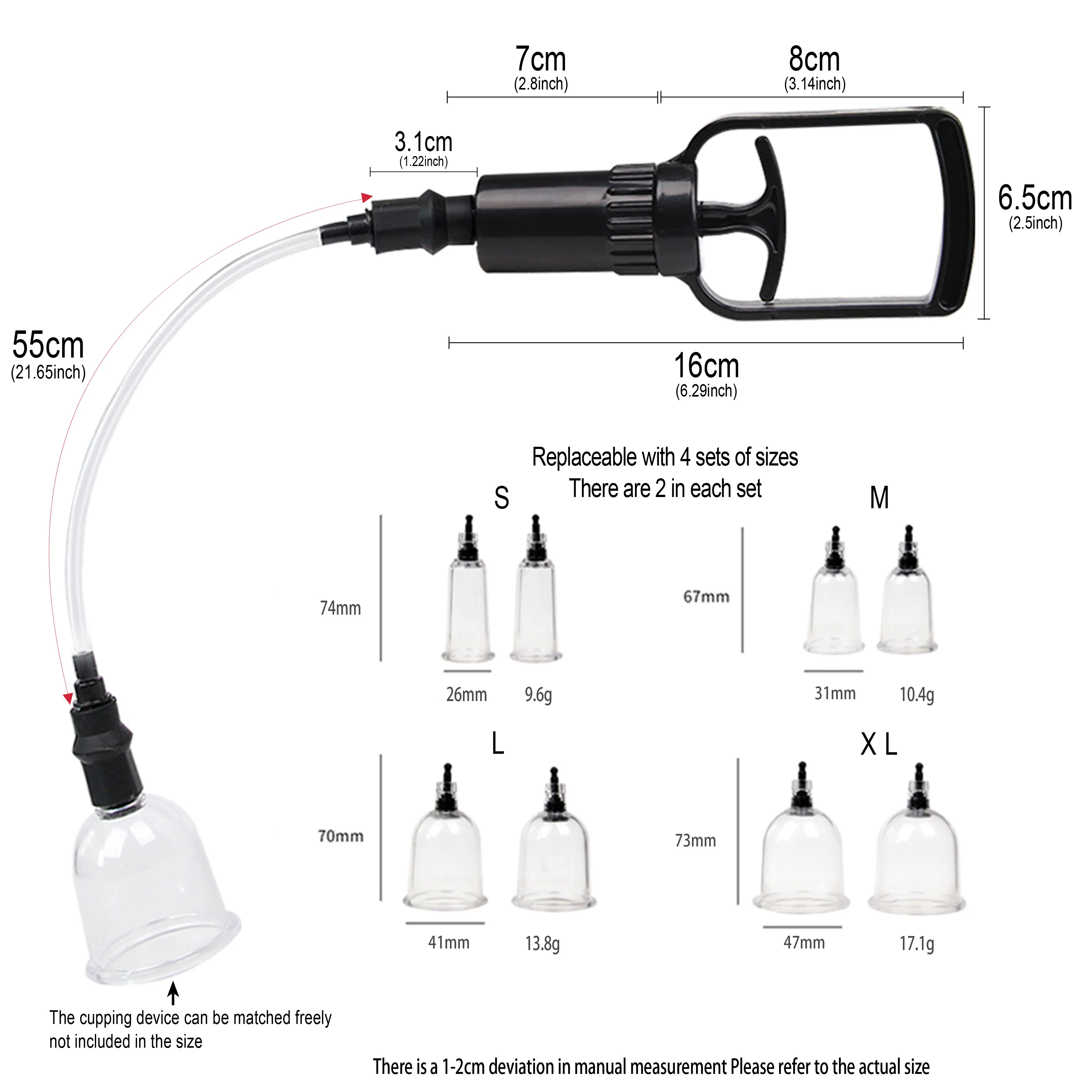 Vacuum Pump Sucker Breast Nipple Sucker Sexy Breast Massage Clip Enhancement Breast Enlarger Sex Toys For Adults/Women Supplies