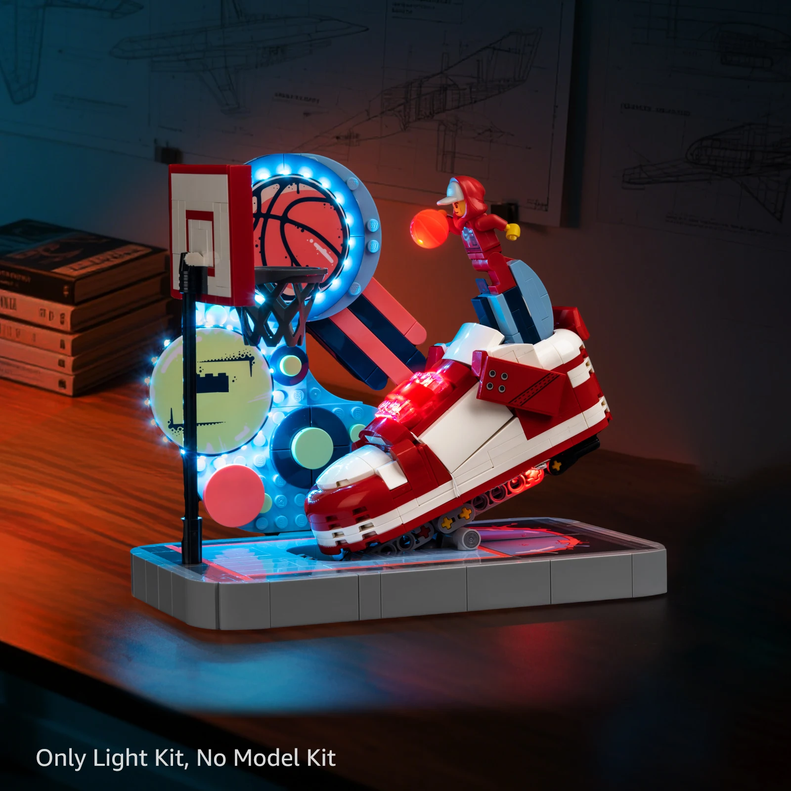 

Kyglaring LED Light Kit suitable for Lego Nike Dunk Trickshot 43021 Building Blocks Decorative Lamp Not Include Lego Building