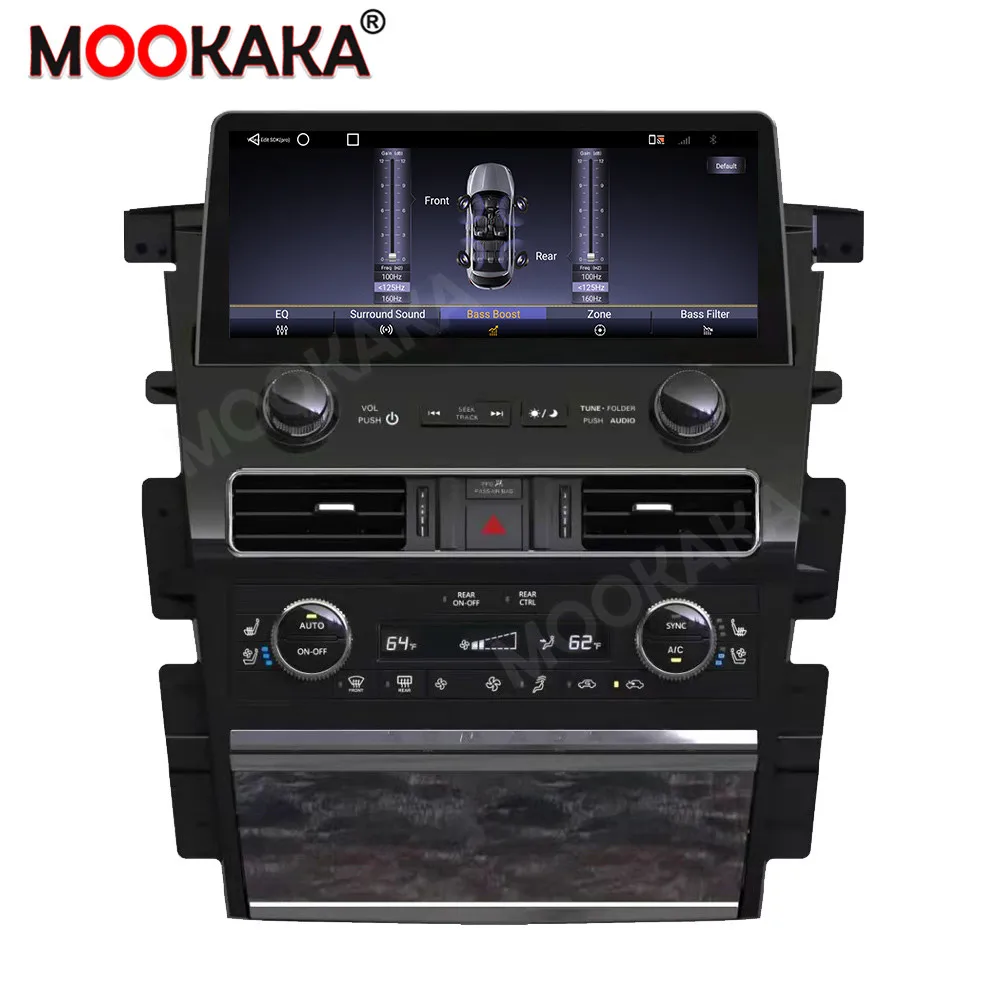 12.3'' Car Radio For Nissan Patrol Y62 Amanda 2010-2023 Carplay Android Auto Multimedia Player GPS Navigation Stereo Head Unit