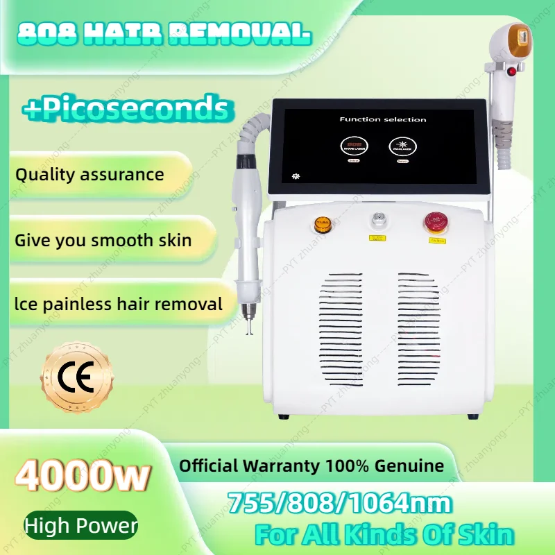 

2 In 1 Multifunctional Diode Picosecond Nano Hair Removal Instrument With Three Wavelengths For Tattoo Removal And Hair Removal