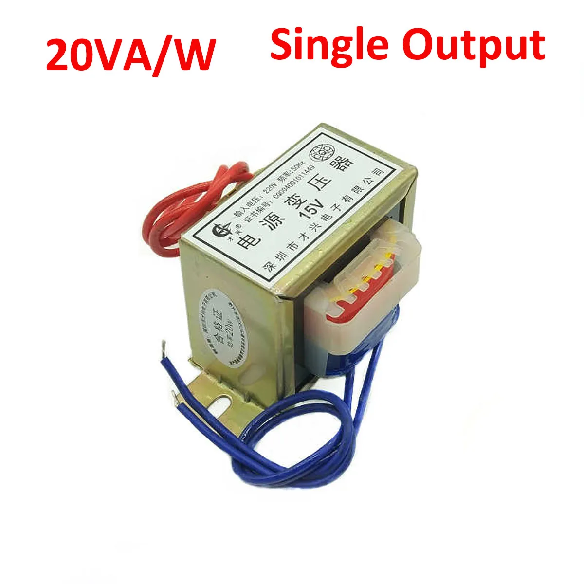 

Power Transformer DB-20VA/W Input 220V 50Hz to Single Output AC 6V/9V/12V/15V/18V/24V/36V 110V/220V Transformers EI 57x35mm