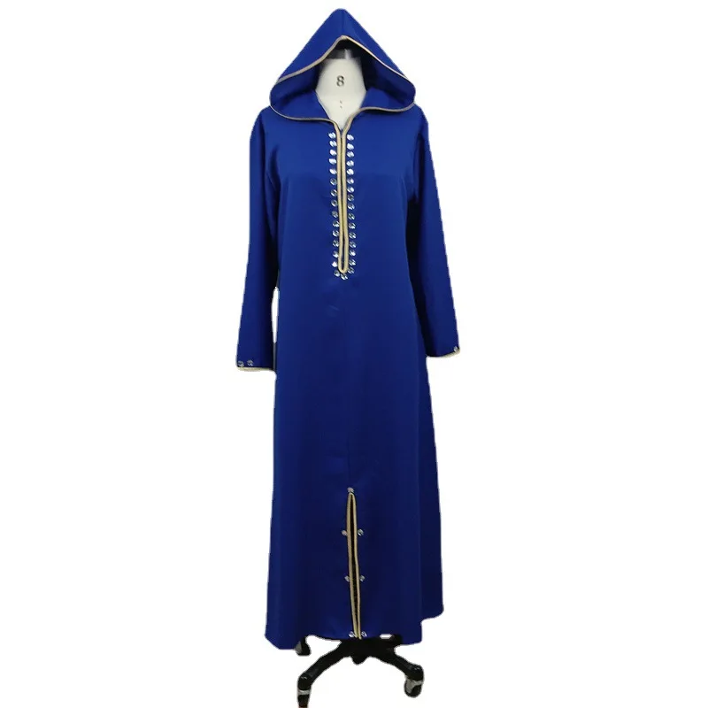 Caftan Hooded Eid Muslim Women Loose Dress Abaya Party Dresses Ramadan Abayas Kaftan Elegant Vestidos Morocco Dubai Arab