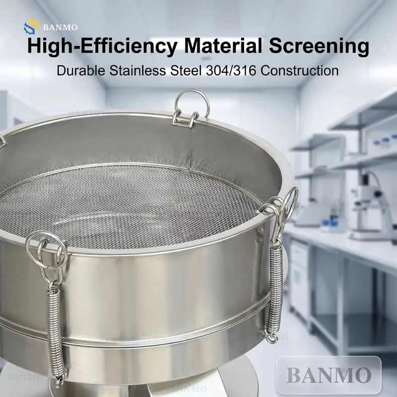 2026 Newest Small Stainless Steel Vibrating Screen Machine For Flour Food Chemical Powder Circular Sieve Motor Driven Fine Mesh