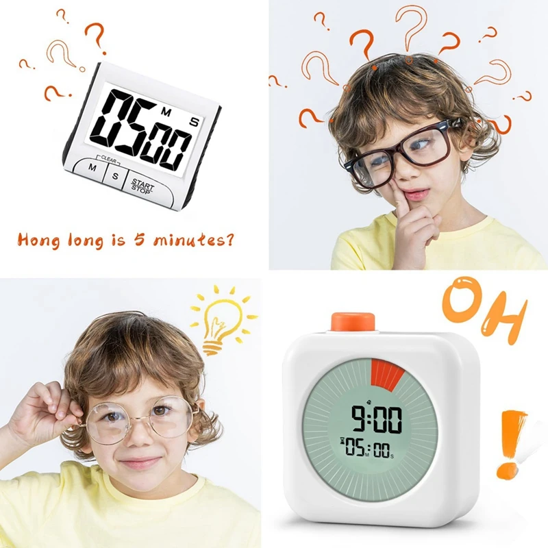 60Minute Classroom Timer Dual Timer Clock For Timer Management Tool For Home,School Or Work