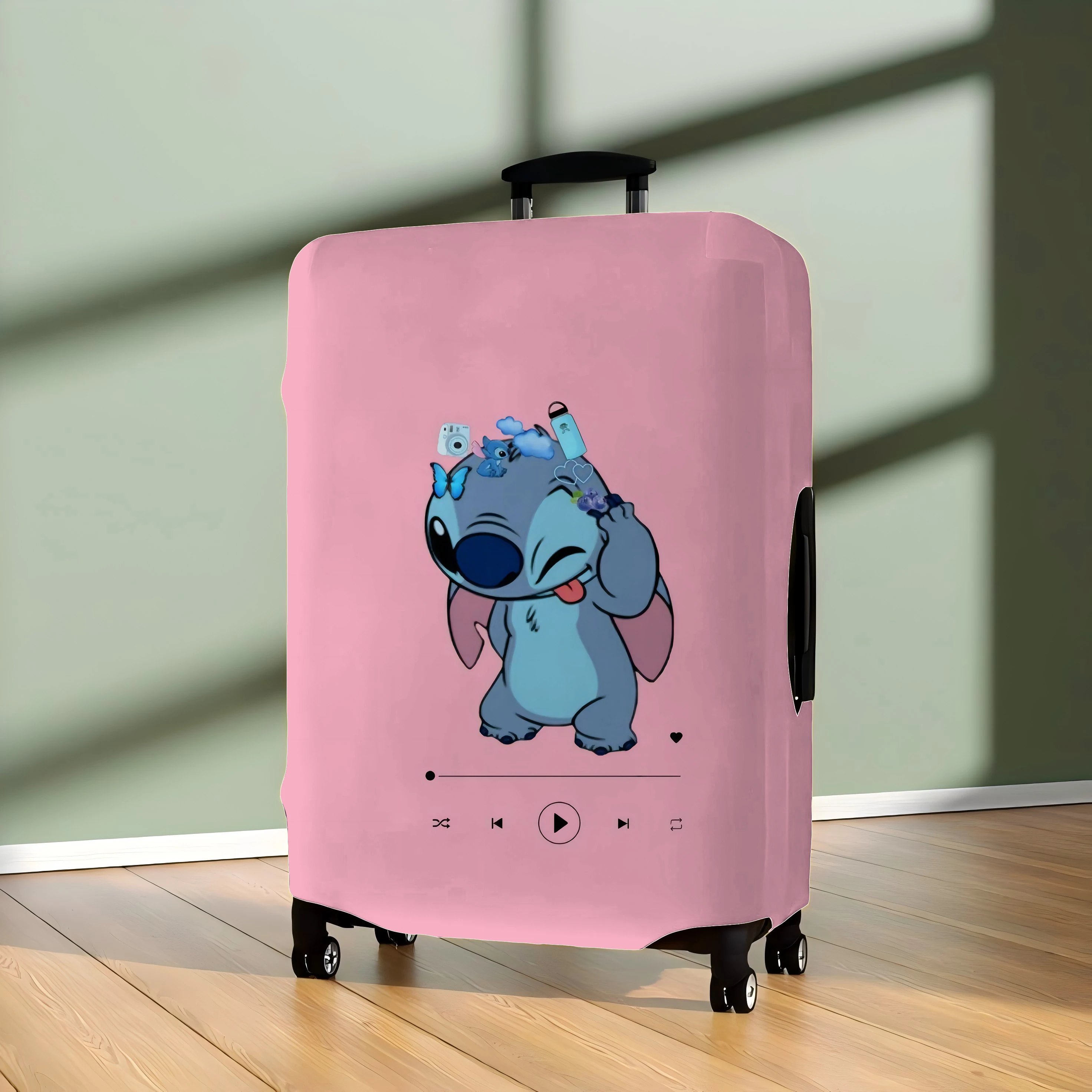 Storage Bag Luggage Protective Cover Disney Suitcase Case Stitch Covers Suit Trolley Protector Traveling Travel Accessories For