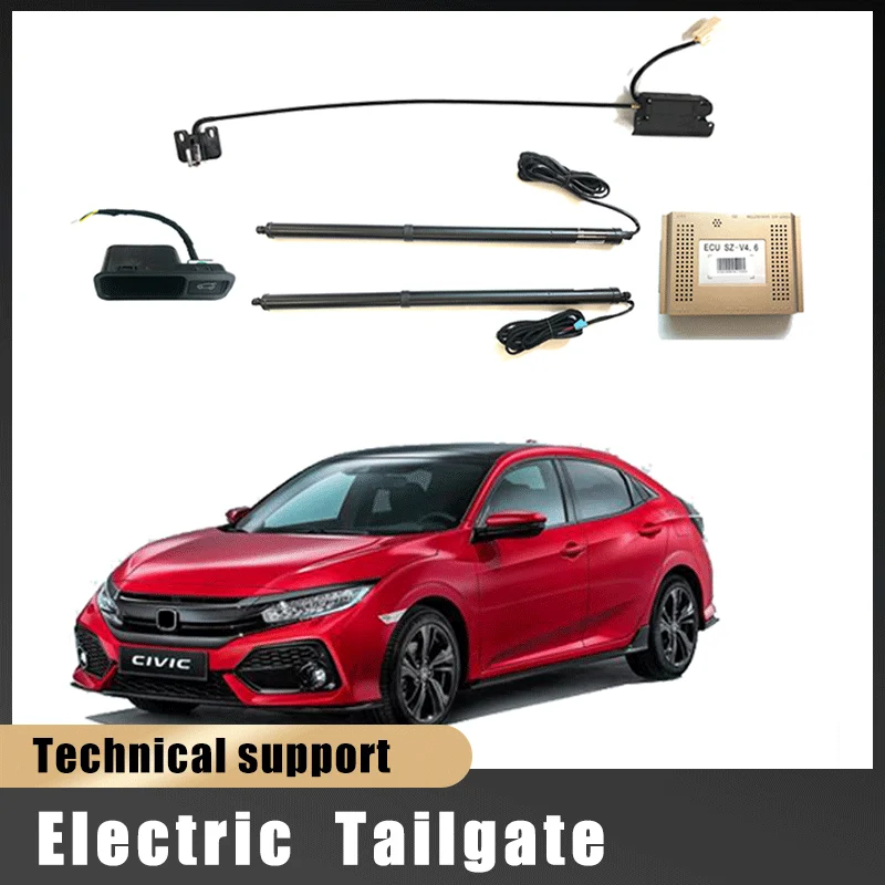 Elevador de maletero eléctrico para coche, escotilla eléctrica, puntal de puerta trasera, actuador de puerta trasera automática para Honda Civic sedan 2015 ~ 2023