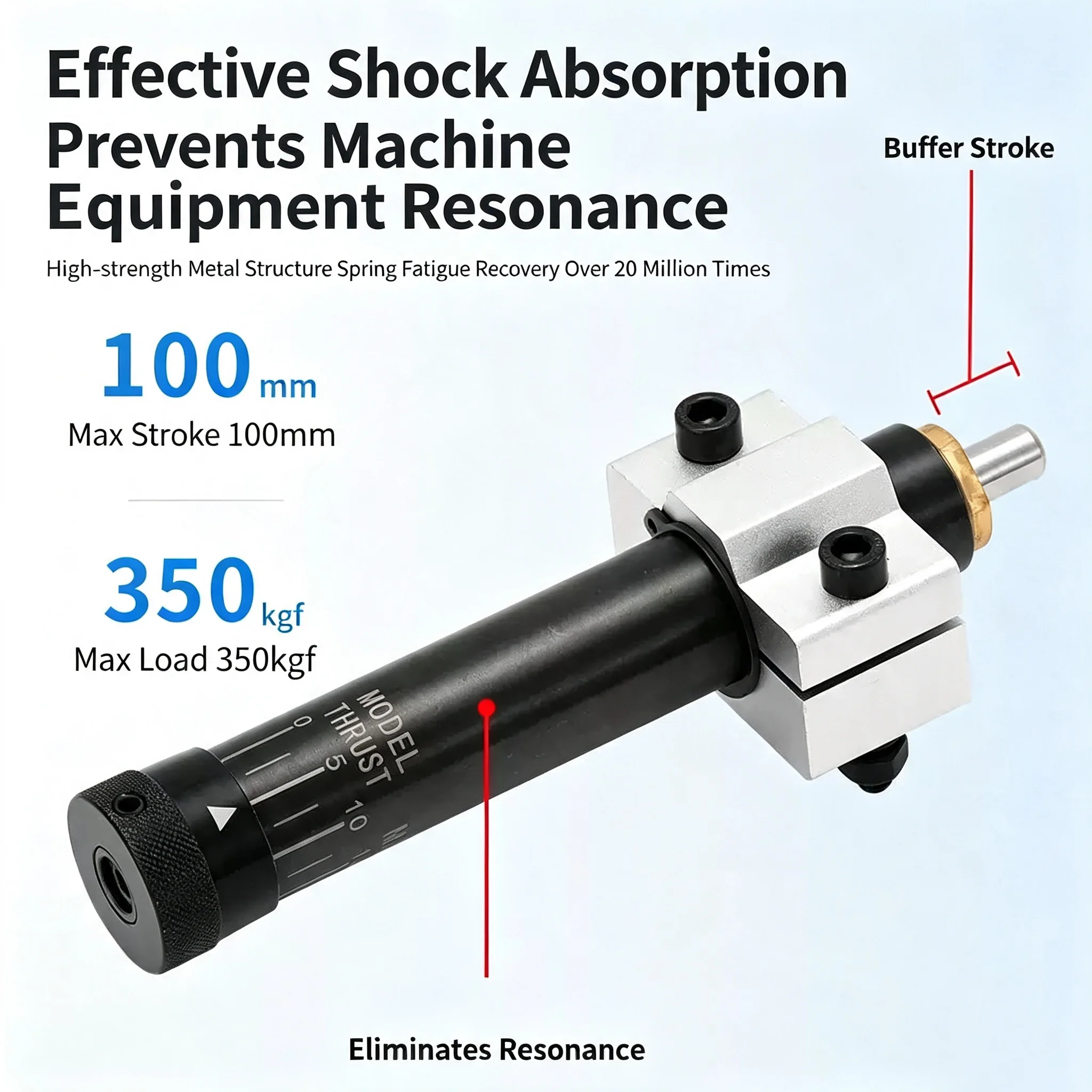Adjustable Hydraulic Oil Buffer Stabilizer Damper HR Series Pneumatic Shock Absorber for Load 150/300/350KG - Various Sizes Avai