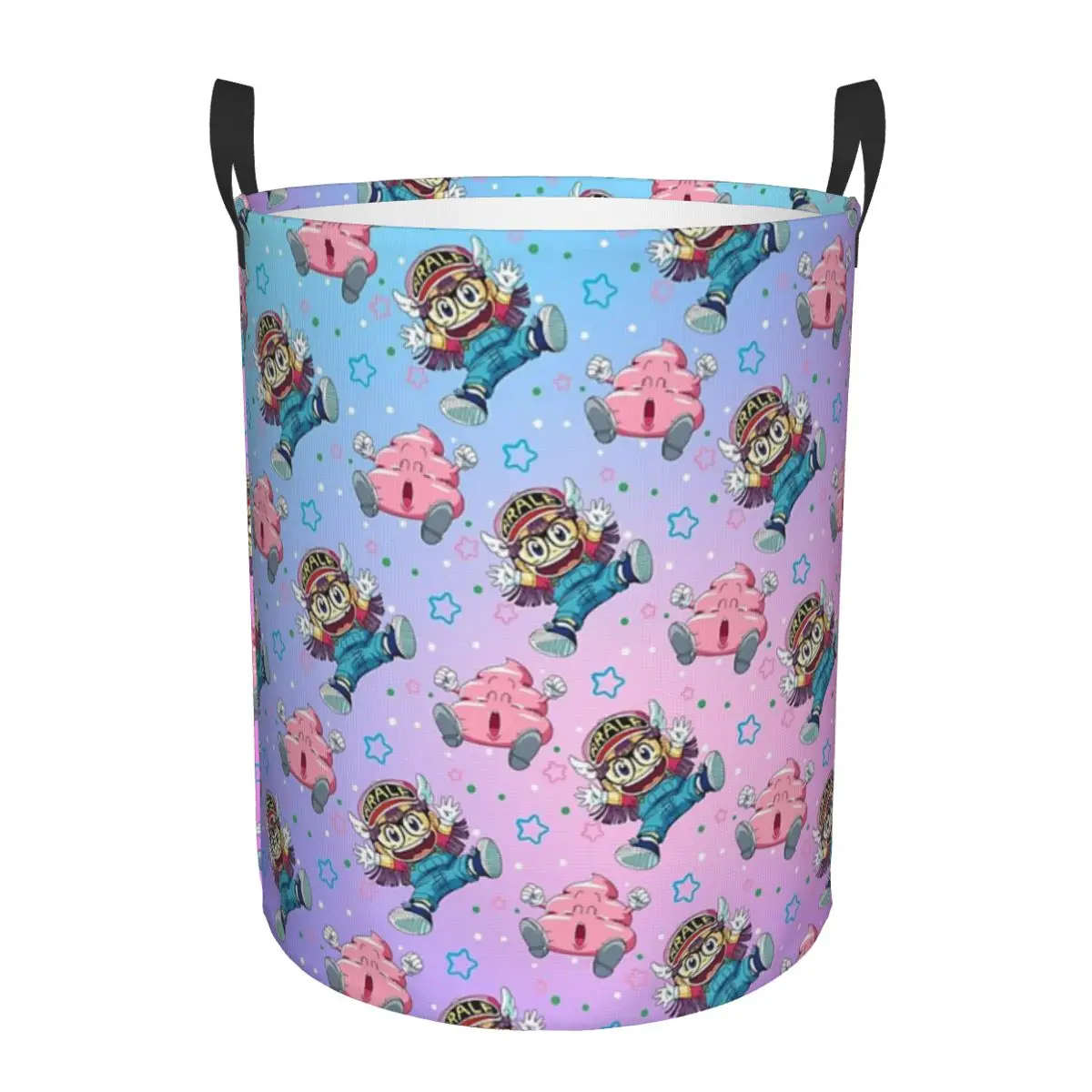 

Arale And Poop Dr Slump Foldable Laundry Baskets Dirty Clothes Toys Sundries Storage Basket Large Waterproof Box For Home Kids