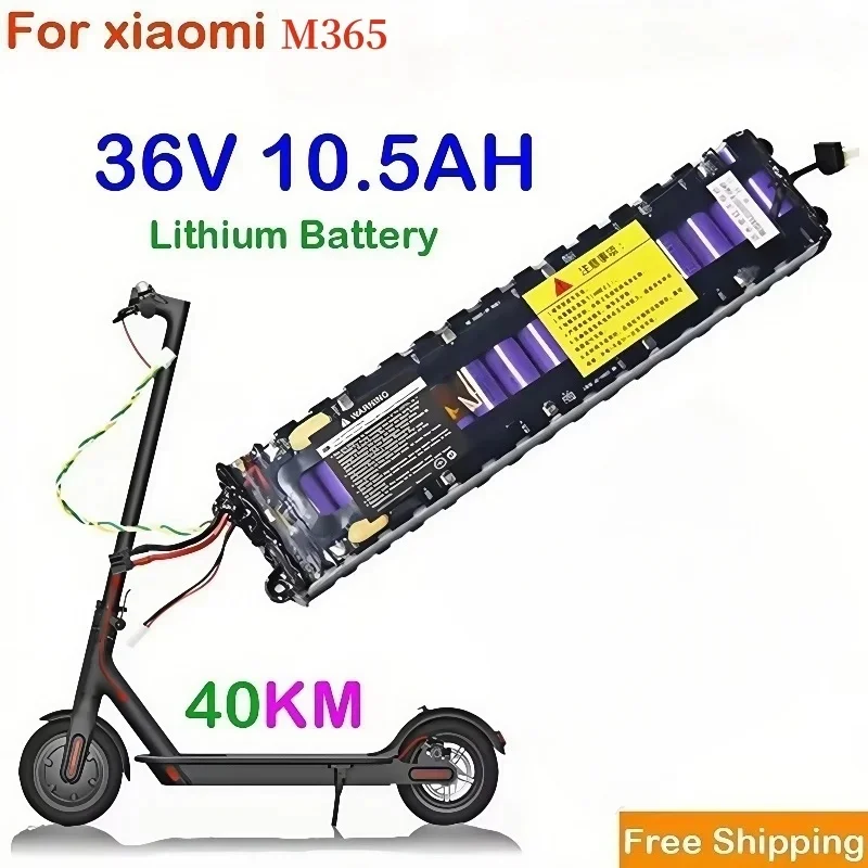 

Оригинальный аккумулятор 2025 года, 36 В, 10500 мАч для Xiaomi M365 M356 Pro, специальный аккумулятор, литий-ионный аккумулятор 36 В, 40 км, сделай сам, 18650