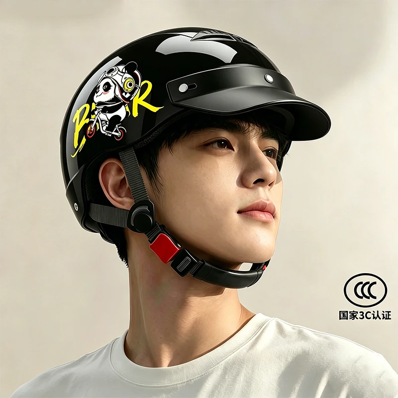 

The 3C-certified electric bicycle helmet is a lightweight, adjustable safety helmet designed for urban commuting.