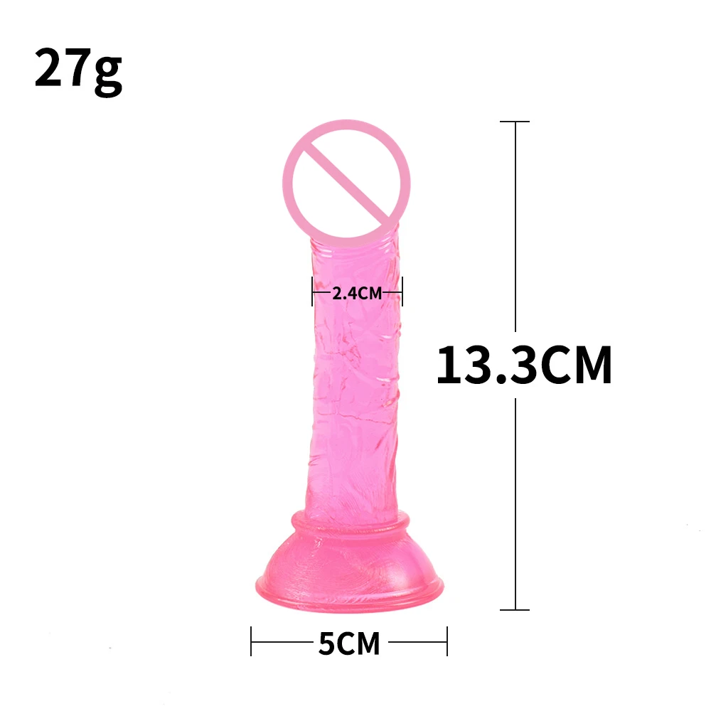 Realistic Dildo Masturbator Anal Toys For Women Crystal Dildo Suction Cup Penis Female Sex Toys G-Spot Erotic Toy for Adults 18