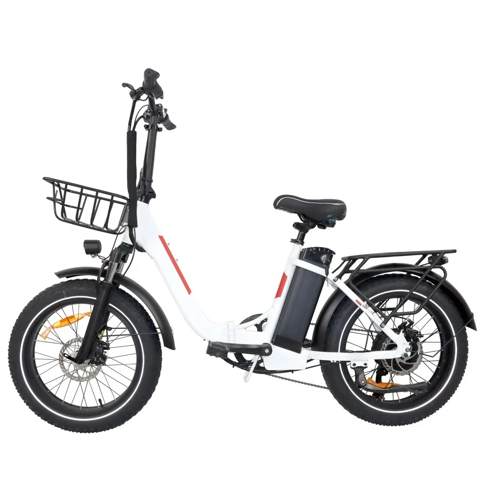 EU  Dropshipping Folding Ebike 48V 13A Electric Bicycle 20*4.0inch Fat Tire 500W Mountain Electric Bike