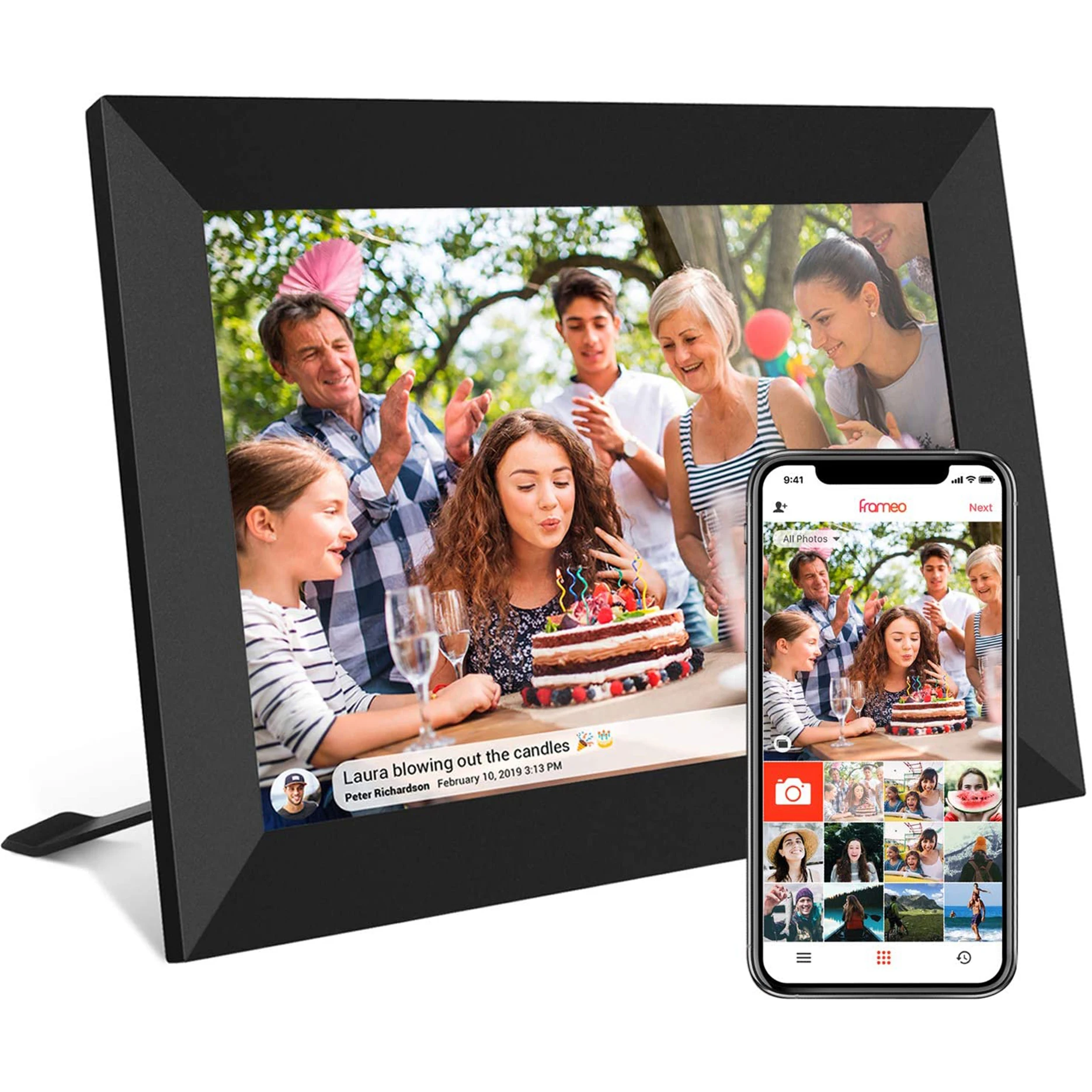 

10.1 Inch Smart Picture Touch Ips Screen Electronic Photo Albums With 16Gb Storage Share Photo Video Via App Wifi Digital Frame