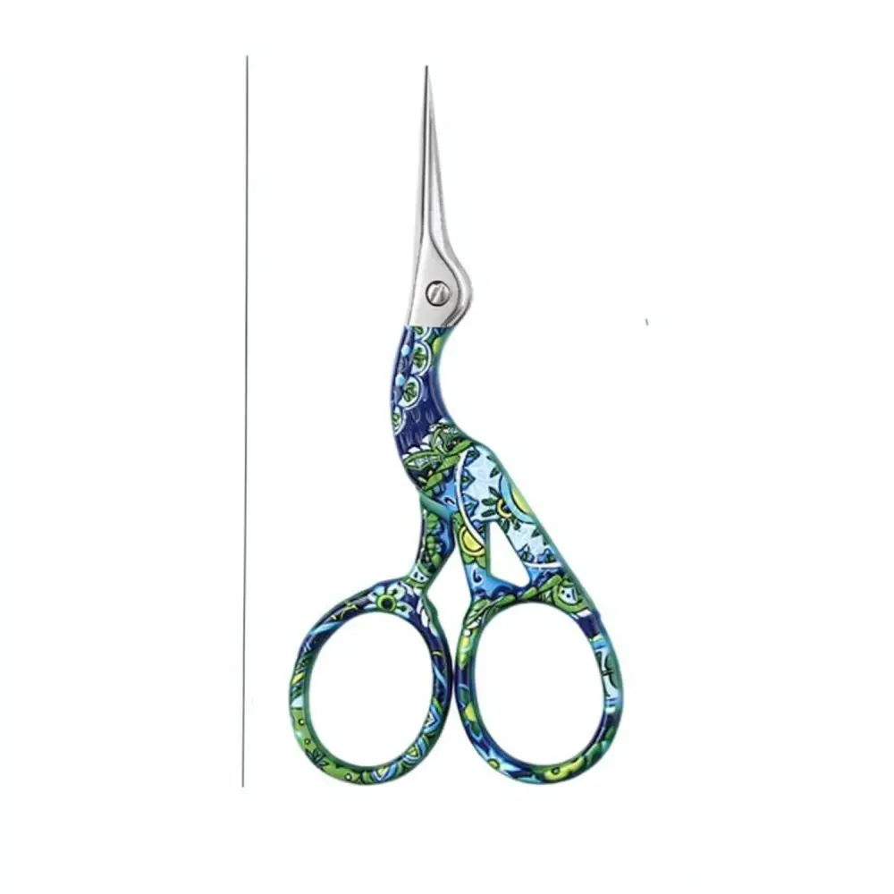 Premium Crane Shape Embroidery Scissors Stainless Steel Sewing Shears For Needlework Hobby Art Craft Thread Cutting Tool