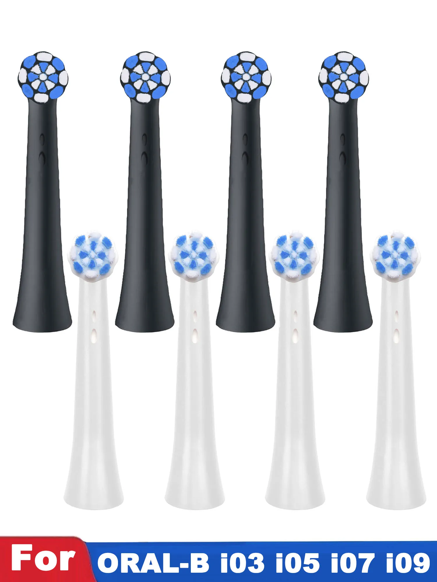 4 Stück Ersatz-Bürstenköpfe Kompatibel mit Braun Oral B IO 3 4 5 6 7 8 9 10 Serie Elektrische Zahnbürste