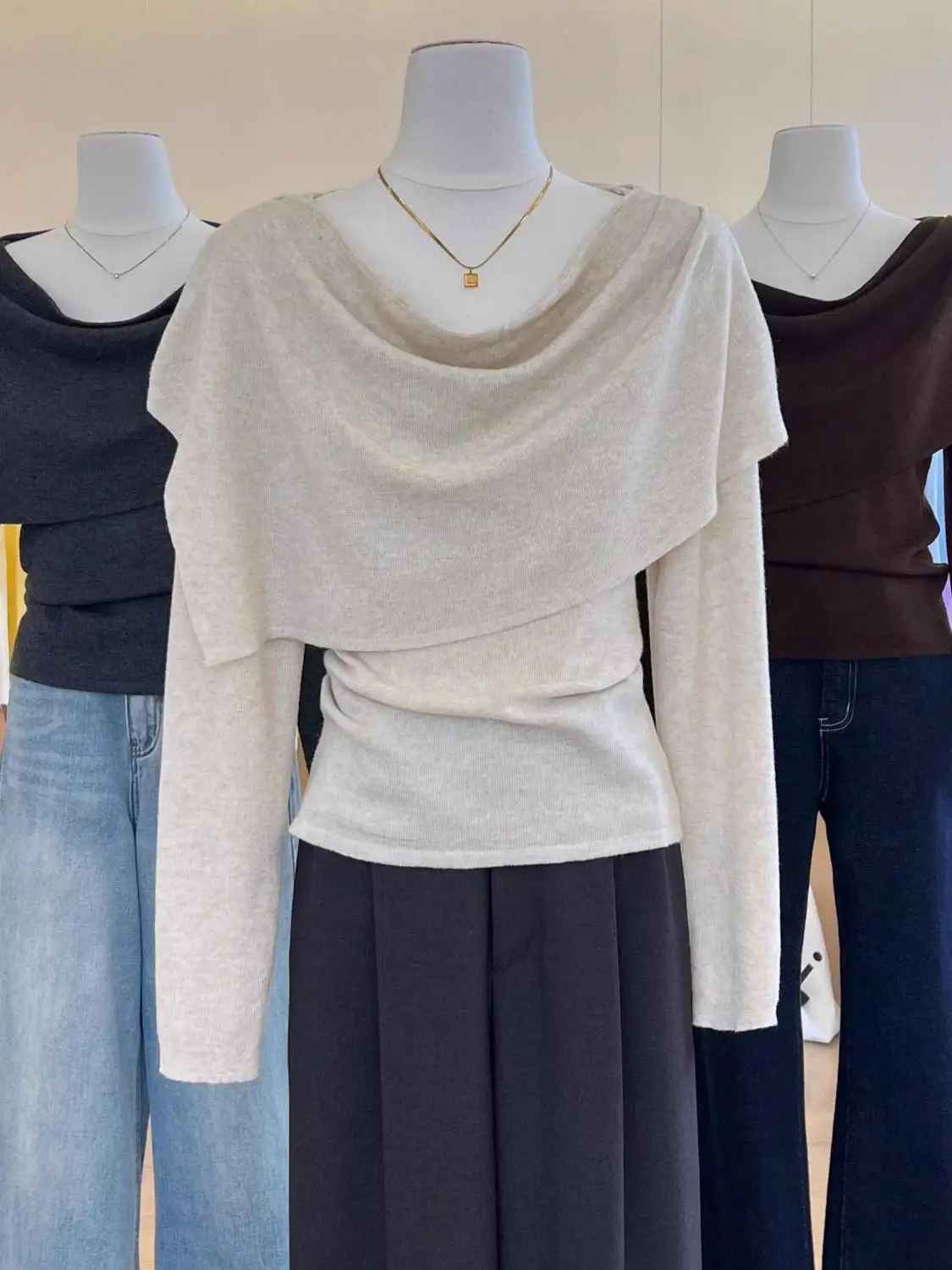 

Женский вязаный свитер Long Sve Design Sensation Chic Base Layer irt, комплект из двух предметов, топ на осень-зиму Ele