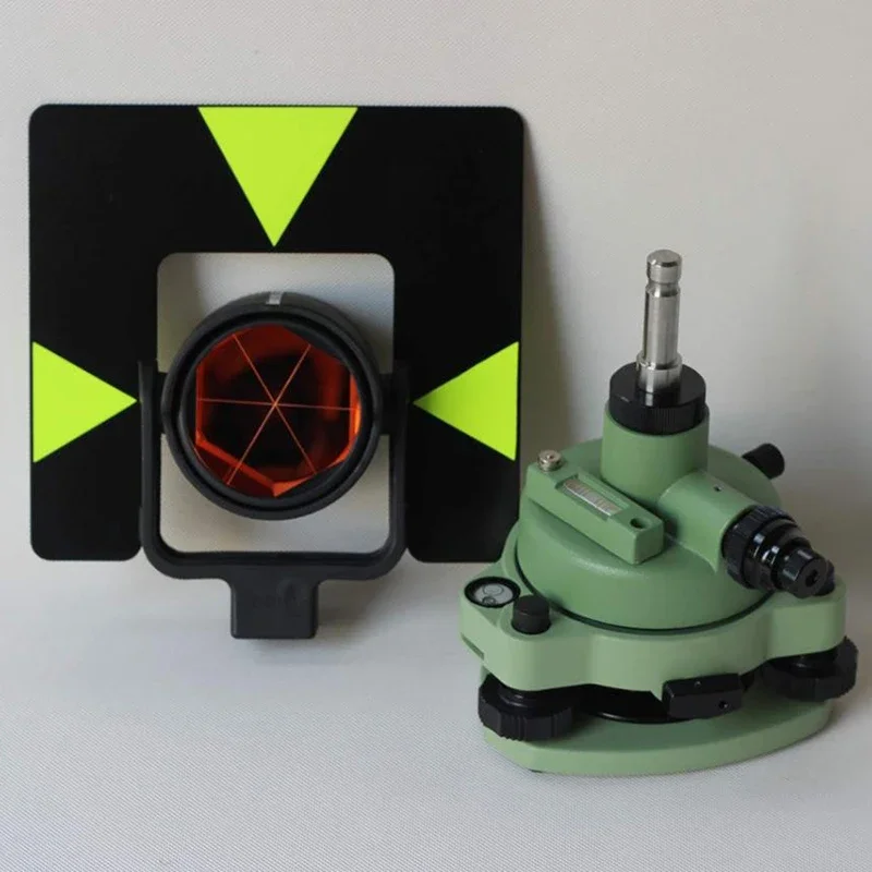GREEN SINGLE PRISM TRIBRACH SET SYSTEM  TOTAL STATION SURVEYING
