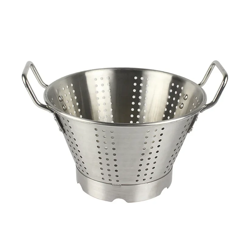 

Stainless steel leaking basin Commercial curling binaural filter Large bucket Crayfish vegetable fruit drain basket Sieve