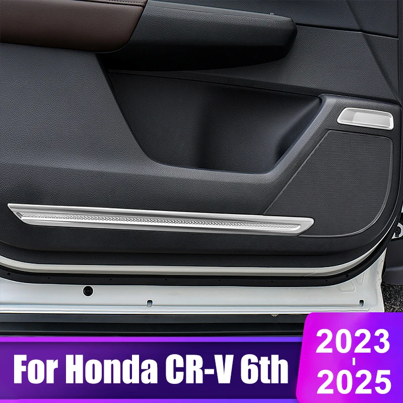 

For Honda CRV 2023 2024 2025 CR-V 6th Gen Hybrid Car Door Moulding Decorative Strip Trims Cover Interior Accessories