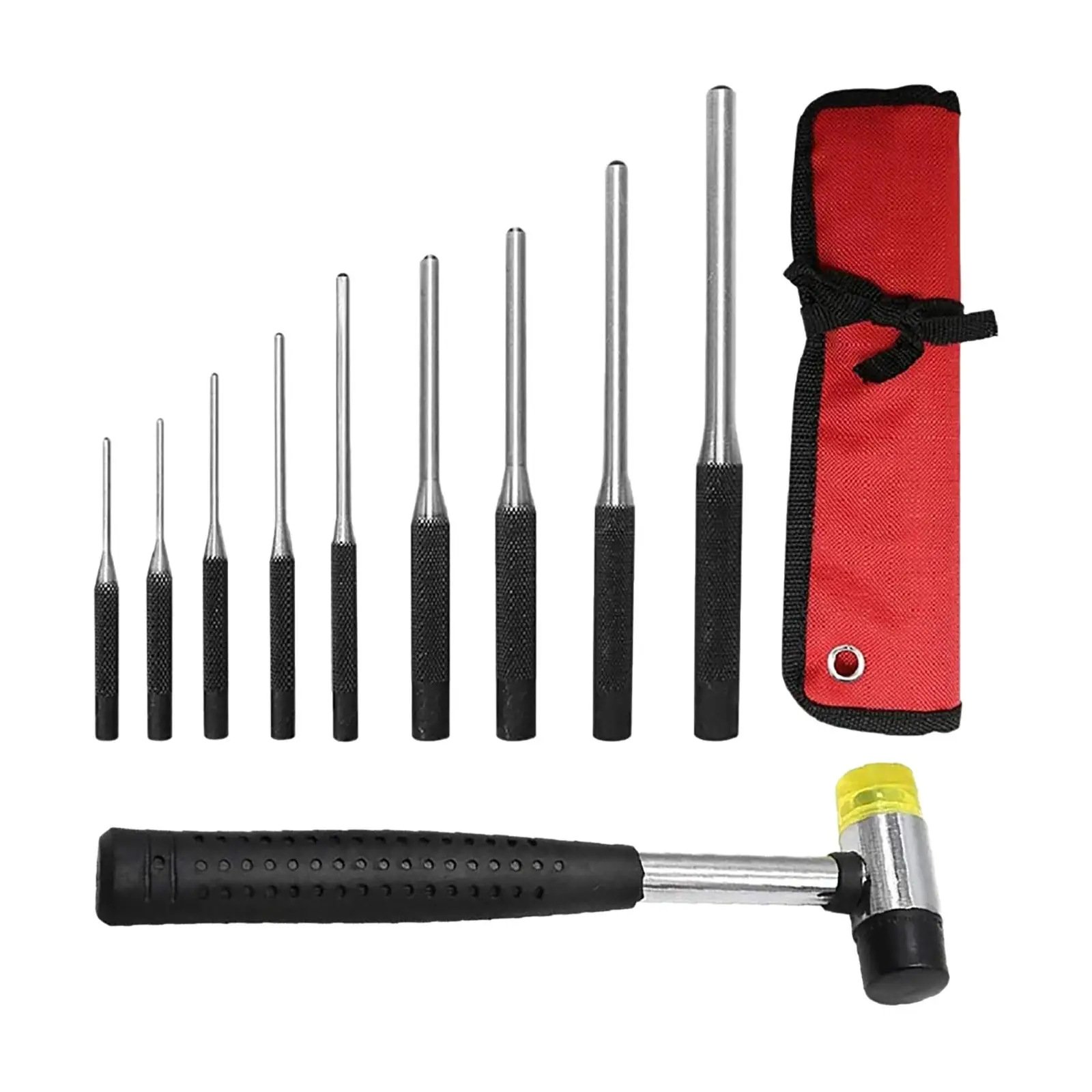

9Pcs Steel Set Double-Sided Hammer with Holder Steel Removal Tool