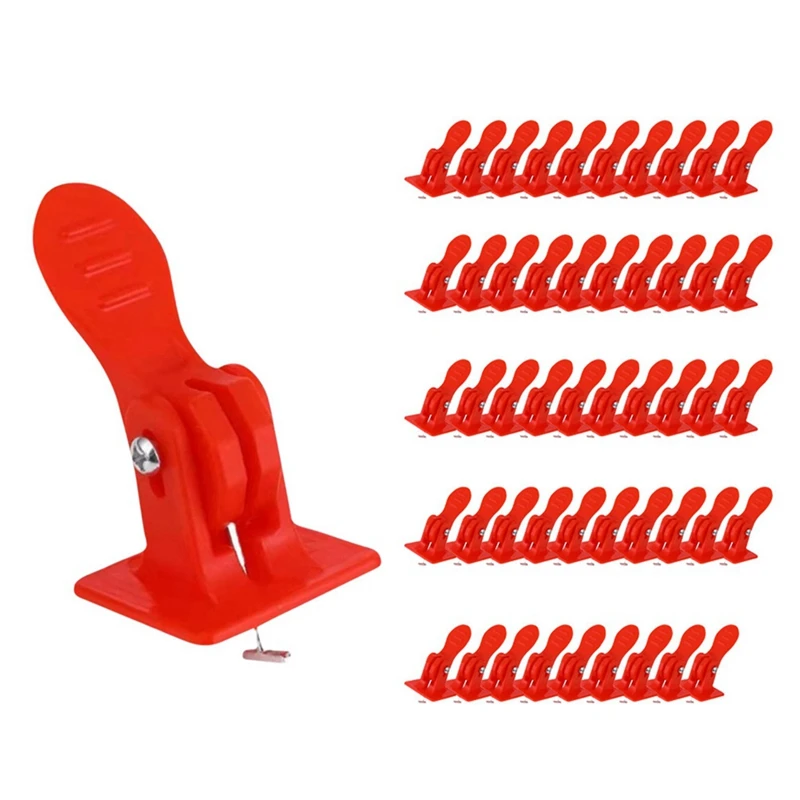 

50Pcs New Red Tile Quick Leveler Tile Leveling System Tile Laying Tool Positioning Leveler Is Used To Lay Wall Tiles.