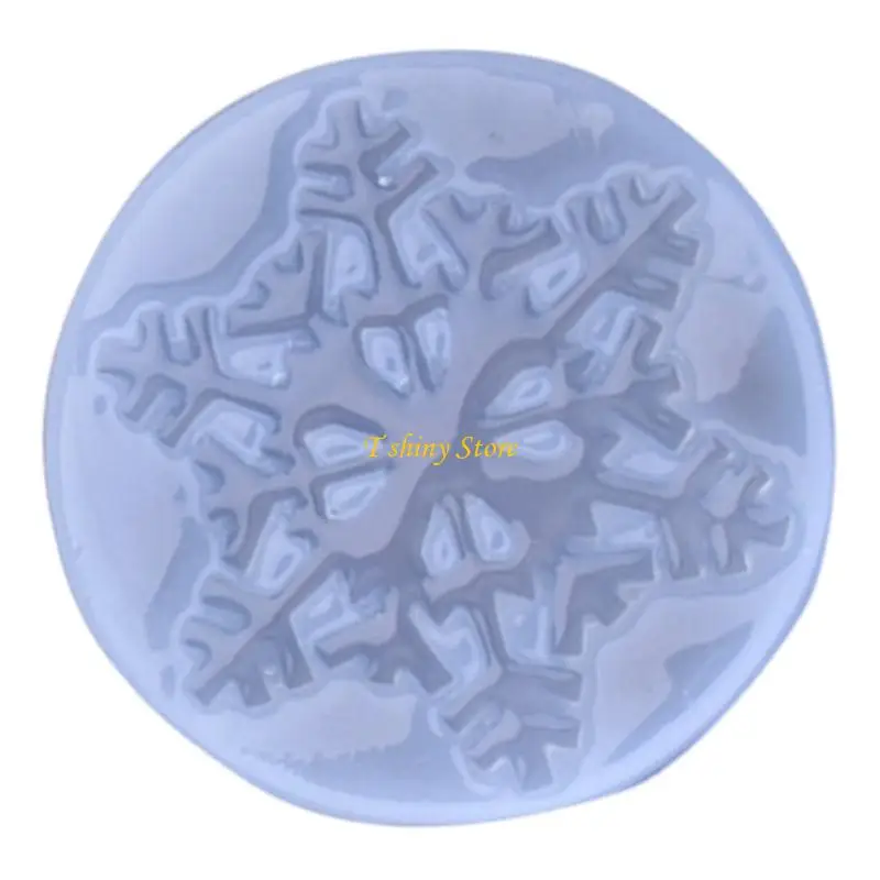 N58F Festive Crystal Droplet Silicone Mold DIY Christmas Chocolate Cake Casting Mold
