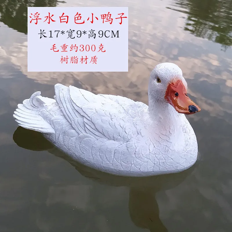 Simulation Resin Duck Model Hard Craft Garden Decoration Gift Approx. 17x9x9cm Home Decor Collectible