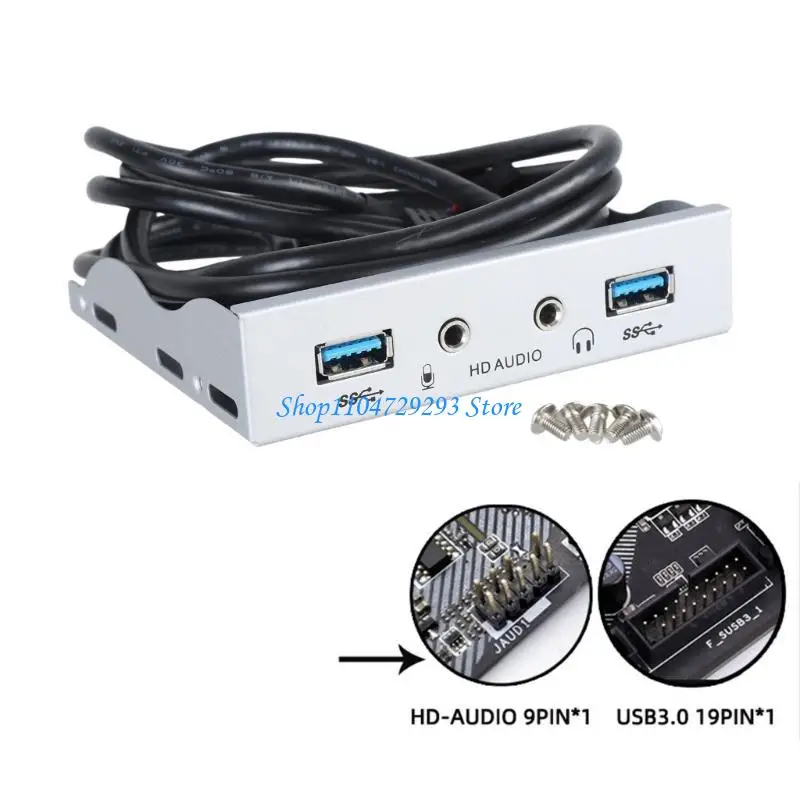 

Y2GD USB3.0 Front Panel Adapter for Computer Earphone Devices 19Pin 3.5" Floppy Drive